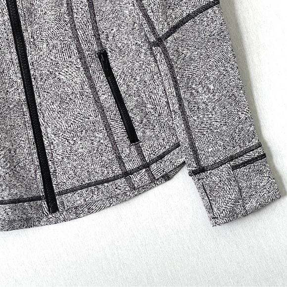 Lululemon Define Jacket Inverted Feathered Jacquard White Black - Picture 8 of 10